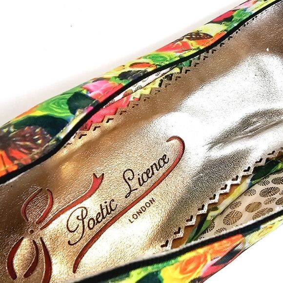 POETIC LICENCE WONDERFUL FABRIC LONDON FLATS SIZE 6 ANTHROPOLOGIE - Picture 6 of 8